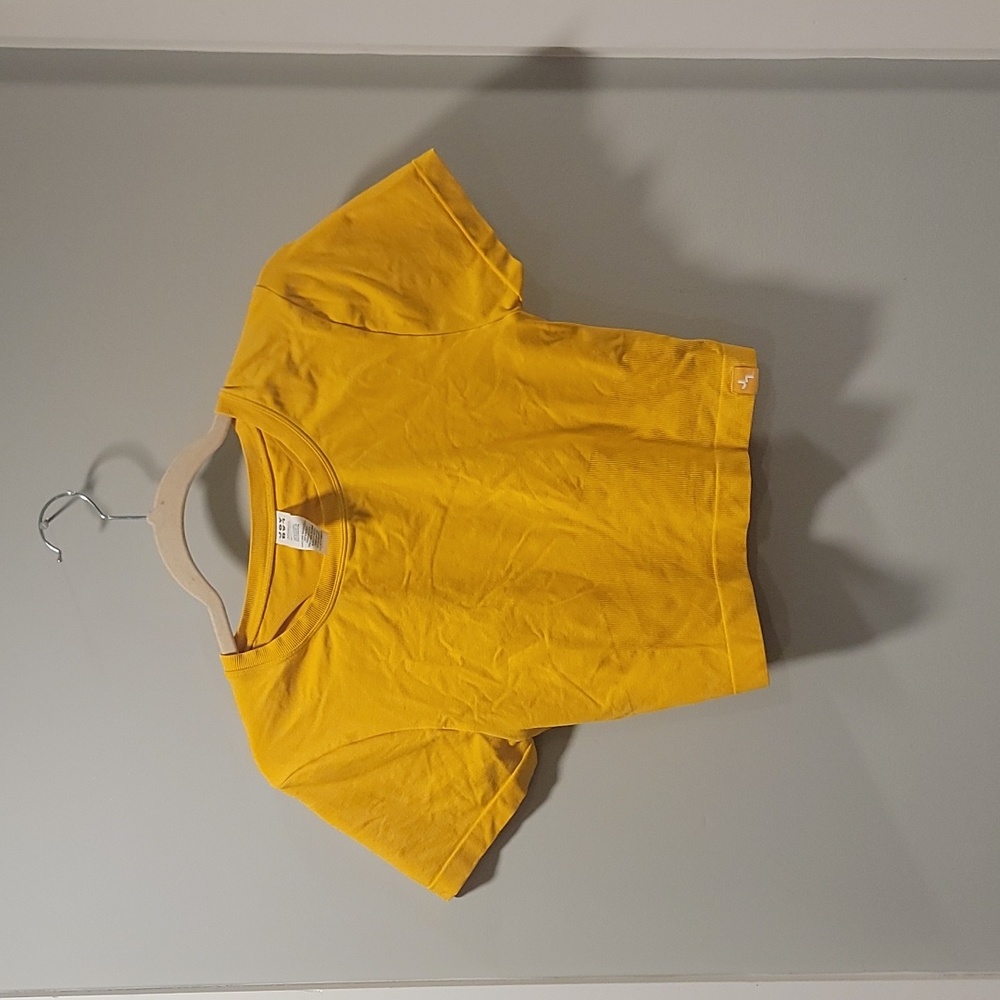 Mustard Yellow Crop Top in M by Joy Lab